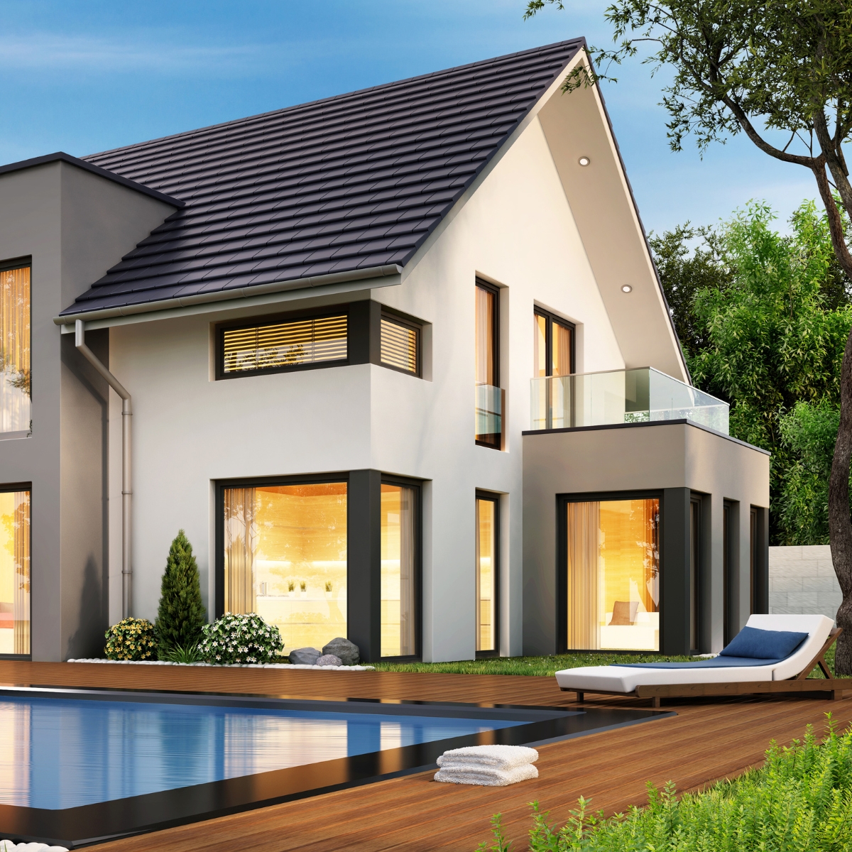 Moderne woning – zonwering Moderne woning - zonwering